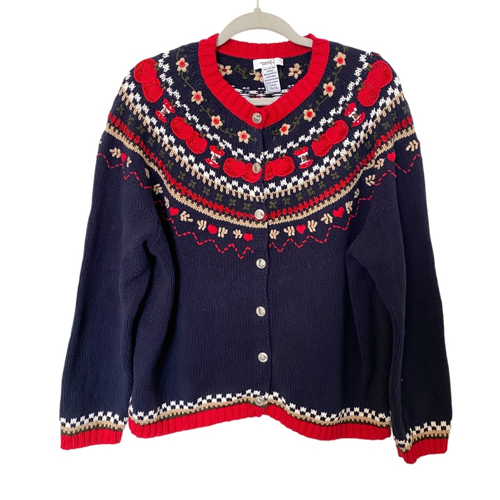 Northern Reflections Vintage Apple Sweater, XL